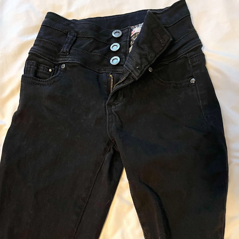 High Waisted Black Jeans